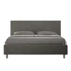 Letto Matrimoniale 160x200 cm con Testata in Microfibra Made in Italy - Pallone Viadurini