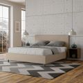 Letto Matrimoniale 160x200 cm con Testata in Similpelle Made in Italy - Pallone