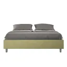 Letto Matrimoniale 160x200 cm Rivestito in Microfibra Made in Italy - Atleta Viadurini