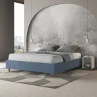 Letto Matrimoniale 160x200 cm Rivestito in Microfibra Made in Italy - Atleta Viadurini