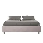 Letto Matrimoniale 160x200 cm Rivestito in Microfibra Made in Italy - Atleta Viadurini