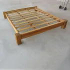 Letto Matrimoniale 160x200 Realizzato in Legno Teak Massello - Affresco Viadurini
