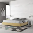 Letto Matrimoniale 180x200 cm Rivestito in Microfibra Made in Italy - Atleta Viadurini