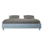 Letto Matrimoniale 180x200 cm Rivestito in Microfibra Made in Italy - Atleta Viadurini