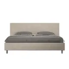 Letto Matrimoniale 190x200 cm con Testata in Microfibra Made in Italy - Pallone Viadurini