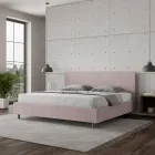 Letto Matrimoniale 190x200 cm con Testata in Microfibra Made in Italy - Pallone Viadurini