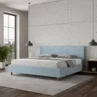 Letto Matrimoniale 190x200 cm con Testata in Microfibra Made in Italy - Pallone Viadurini