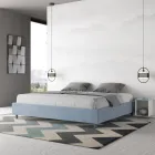 Letto Matrimoniale 190x200 cm Rivestito in Microfibra Made in Italy - Atleta Viadurini