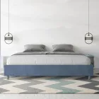 Letto Matrimoniale 190x200 cm Rivestito in Microfibra Made in Italy - Atleta Viadurini