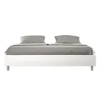 Letto Matrimoniale 200x200 cm Rivestito in Similpelle Made in Italy - Atleta Viadurini