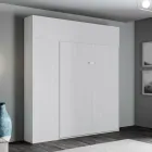 Letto Matrimoniale a Scomparsa Verticale con Pensile e Colonna  - Magicompare Viadurini