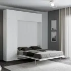 Letto Matrimoniale a Scomparsa Verticale con Pensile e Colonna  - Magicompare Viadurini