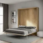 Letto Matrimoniale a Scomparsa Verticale in Diverse Finiture - Magicompare Viadurini