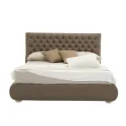 Letto Matrimoniale Classico con Box in Tessuto o Ecopelle Made in Italy – Libano Viadurini