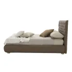 Letto Matrimoniale Classico con Box in Tessuto o Ecopelle Made in Italy – Libano Viadurini