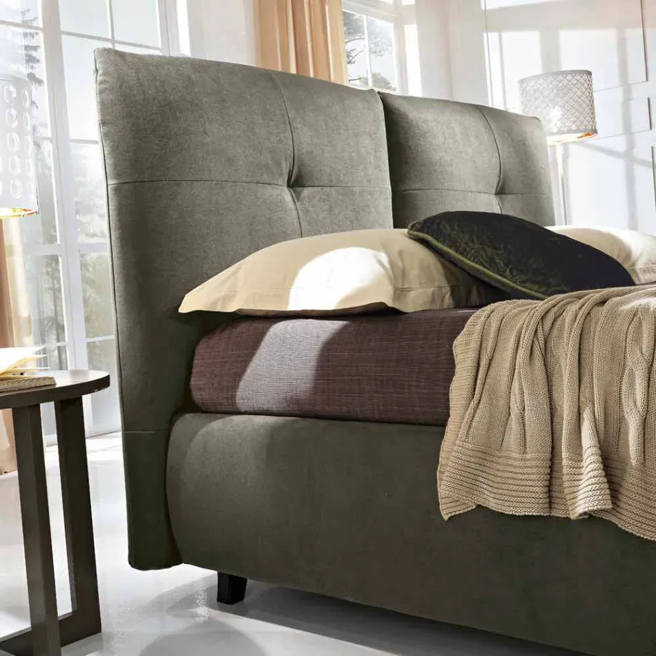 Letto matrimoniale con box contenitore alzante 160x190/200 cm Nina Viadurini