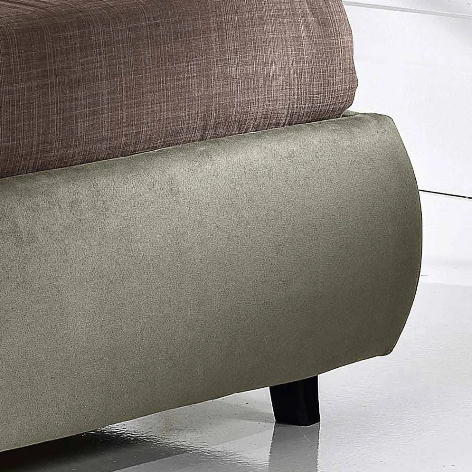 Letto matrimoniale con box contenitore alzante 160x190/200 cm Nina Viadurini