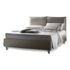 Letto Matrimoniale con Box Contenitore Realizzato in Italia - Ernesta Viadurini