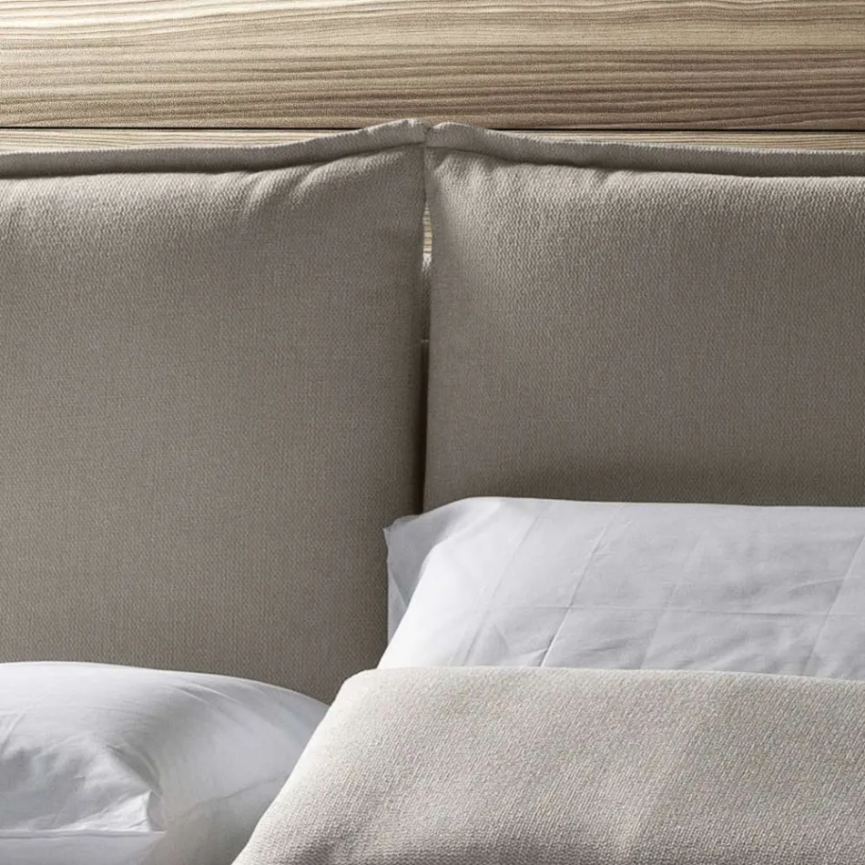 Letto Matrimoniale con Box Contenitore Realizzato in Italia - Ernesta Viadurini