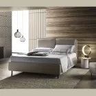 Letto Matrimoniale con Box Contenitore Realizzato in Italia - Ernesta Viadurini