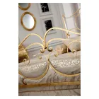 Letto Matrimoniale con Pediera Coordianata in Ferro Made in Italy - Penny Viadurini