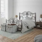 Letto Matrimoniale con Pediera Coordianata in Ferro Made in Italy - Penny Viadurini
