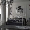 Letto Matrimoniale con Pediera Coordinata in Ferro Made in Italy - Penny