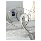 Letto Matrimoniale con Pediera Coordinata, Materasso e 2 Comodini - Nebbia Viadurini