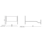 Letto Matrimoniale con Pediera in Diverse Finiture Made in Italy - Finitura Viadurini