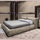 Letto Matrimoniale con Rete e Contenitore Opzionale Made in Italy - Ribelle Viadurini