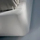 Letto Matrimoniale con Struttura in Legno Ricoperta in Poliuretano - Stravolto Viadurini