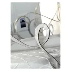 Letto Matrimoniale con Testata in Ferro Pieno Made in Italy - Nebbia Viadurini