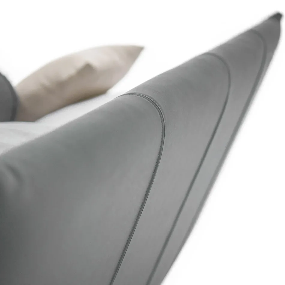 Letto Matrimoniale Design di Lusso in Ecopelle o Tessuto Made in Italy – Generus Viadurini