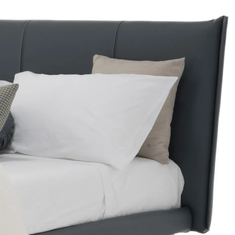 Letto Matrimoniale Design di Lusso in Ecopelle o Tessuto Made in Italy – Generus Viadurini