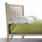 Letto matrimoniale di design 160x200cm con base in noce massello Alain Viadurini