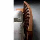 Letto matrimoniale di design 160x200cm con base in noce massello Alain Viadurini