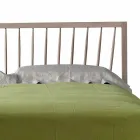 Letto matrimoniale di design 160x200cm con base in noce massello Alain Viadurini
