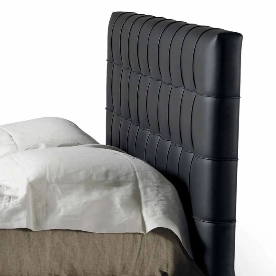 Letto matrimoniale di design con testata imbottita Leilo, 160x200 cm Viadurini