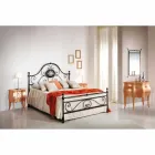 Letto matrimoniale di design in ferro battuto artigianale Alexa Viadurini