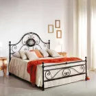 Letto matrimoniale di design in ferro battuto artigianale Alexa Viadurini