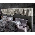 Letto Matrimoniale di Design Moderno con Testata a Pieghe o Trapuntata - Alano Viadurini