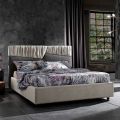 Letto Matrimoniale di Design Moderno con Testata a Pieghe o Trapuntata - Alano