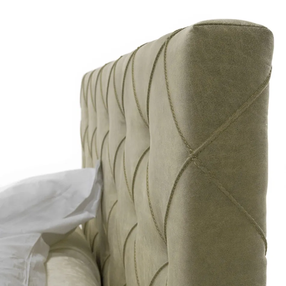 Letto Matrimoniale di Lusso Imbottito con Box Contenitore Made in Italy – Torn Viadurini