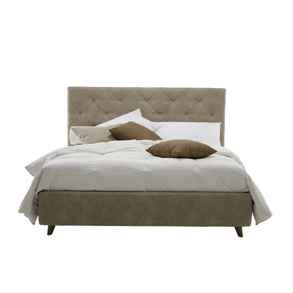 Letto Matrimoniale di Lusso Imbottito con Box Contenitore Made in Italy – Torn Viadurini