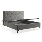 Letto Matrimoniale Imbottito con Box Contenitore Made in Italy - Girasole Viadurini