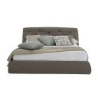 Letto Matrimoniale Imbottito con Box in Ecopelle o Tessuto Made Italy – Nasello Viadurini