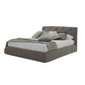 Letto Matrimoniale Imbottito con Box in Ecopelle o Tessuto Made Italy – Nasello