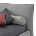 Letto Matrimoniale Imbottito con Box, Tessuto o Ecopelle Made in Italy – Lardino Viadurini