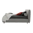 Letto Matrimoniale Imbottito con Box, Tessuto o Ecopelle Made in Italy – Lardino Viadurini