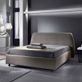 Letto matrimoniale imbottito con contenitore moderno 160x190/200 Reby
